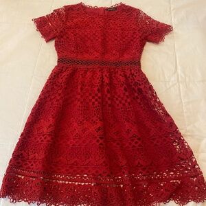 Seeya red lace dress